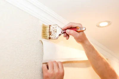 Pose de papier peint à Baffie — revêtements muraux et toiles de verre